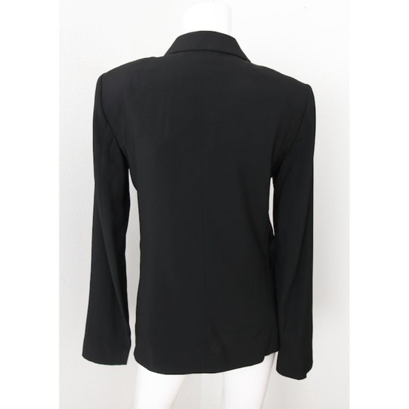 Celine Double Breasted High Slit Crepe Blazer Jacket 40 Pheobe Philo - Picture 4 of 10